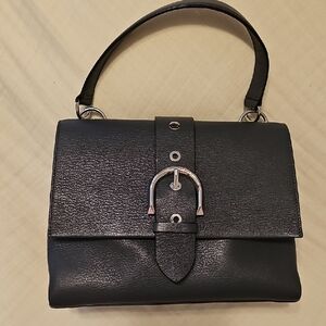 Henri Bendel Riverside Top Handle Satchel Dark Grey